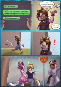 angry anthro barefoot bus_stop bus_stop_sign clothing collar dialogue digitigrade electronics featureless_feet feet female group male paws phone phone_screen street text walking young liryal polymorph ruaha_(lyrial) shane_boder_(shaneandco) theoni_(hollyannhoythund) canid canine canis cougar domestic_dog felid feline fox husky hybrid hyena mammal mastiff molosser nordic_sled_dog rottweiler spitz absurd_res comic english_text hi_res intersex_(lore)