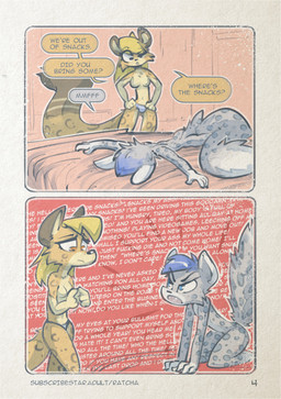 anthro bedroom dispute duo female male ratcha glaze_(glazetpf) felid mammal pantherine snow_leopard absurd_res hi_res brother_(lore) brother_and_sister_(lore) sibling_(lore) sister_(lore)