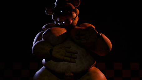1_eye anthro belly big_breasts breasts genitals machine male overweight overweight_anthro overweight_male penis small_penis solo tongue tongue_out snips456fur_(modeler) five_nights_at_freddy's scottgames golden_freddy_(fnaf) animatronic bear mammal robot 16:9 3d_(artwork) blender_(artwork) digital_media_(artwork) hi_res widescreen