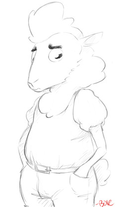 anthro boreoboros caprine clothed clothing concerned disney fan_character hi_res looking_down male mammal monochrome pack_street remmy_cormo sheep solo zootopiaRating: SafeScore: 7User: Cat-in-FlightDate: May 27, 2018