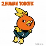 ambiguous_gender cosplay feral simple_background solo bins fantastic_four nintendo pokemon the_human_torch_(marvel) generation_3_pokemon pokemon_(species) torchic 1:1 2012 animated low_res short_playtime