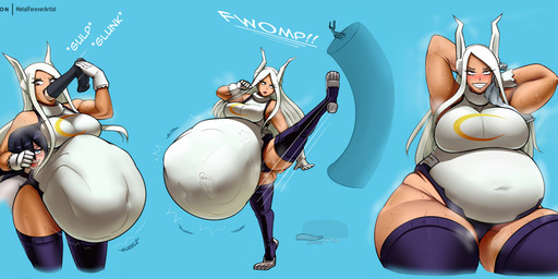after_vore aroused base_one_layout belly big_belly big_breasts blush bodily_fluids bodily_noises body_outline breasts churn contact_onomatopoeia death derived_sound_effect different_sound_effects digestion duo fatal_vore female female_human female_humanoid female_pred female_prey foot_imprint fwomp glunk_(sound_effect) hand_imprint huge_belly human_prey humanoid_pred impact_onomatopoeia imprint kick multiple_prey muscular muscular_female muscular_humanoid navel one_row_layout onomatopoeia oral_vore punching_bag rumbling_stomach same_size_vore sharp_teeth slosh sloshing_belly smile sound_effects steam swallowing swallowing_sound_effect sweat teeth text thick_thighs three_frame_image three_frame_sequence vore weight_gain wide_hips metalforever my_hero_academia nemuri_kayama rumi_usagiyama animal_humanoid human humanoid lagomorph lagomorph_humanoid leporid_humanoid mammal mammal_humanoid rabbit_humanoid absurd_res digital_media_(artwork) hi_res sequence