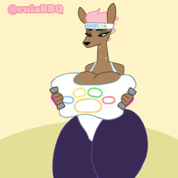 1980s_theme anthro big_breasts big_butt bodily_fluids bodysuit breast_jiggle breasts butt camel_toe clothing exercise female footwear huge_breasts huge_hips huge_thighs jiggling legwear skinsuit small_waist socks solo sweat sweatdrop thick_thighs tight_clothing tights wide_hips wobbling workout workout_clothing culabbq animalympics lucy(culabbq) deer mammal 1:1 animated hi_res short_playtime sound webm