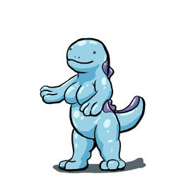 anthro blue_body dot_eyes female plantigrade pokemorph simple_background simple_eyes solo standing tail white_background oniontrain nintendo pokemon generation_2_pokemon pokemon_(species) quagsire 1:1 2008 cel_shading digital_drawing_(artwork) digital_media_(artwork) full-length_portrait portrait shaded