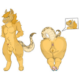animal_genitalia anthro anus ball_tuft balls colored_nails fur fur_and_scales genitals male nails pawpads paws penis penis_tip pit rear_view scales sheath solo tuft ventral_scales yellow_body yellow_fur yellow_scales sasparilla010 fallout microsoft milo_(sasparilla010) canid canine canis coyote hybrid mammal night_stalker_(fallout) pit_viper rattlesnake reptile scalie snake viper 1:1 absurd_res hi_res