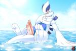 big_penis blue_eyes blush chubby cum cum_in_mouth cum_inside cum_on_chest cum_on_hand cum_on_penis feral in_water kivwolf legendary_pokémon licking looking_at_viewer lugia male nintendo penis pokémon solo tapering_penis tongue tongue_out video_games wet wide_hips
Rating: Explicit
Score: 15
User: chdgs
Date: March 01, 2014