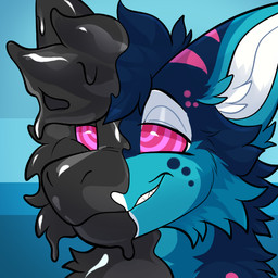 anthro cross-eyed hypnosis latex male mind_control non-mammal_ears ringed_eyes smile solo rindeadsong novayyyy aquatic fish shark 1:1