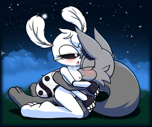 big_breasts bigtail blush boobs_on_face breasts duo female fur grass_field hand_on_butt male male/female multi_limb nightsky nude penetration penile penile_penetration sex thick_thighs white_body white_fur wings xxkenthewolfxx sega sonic_the_hedgehog_(series) arthropod insect lagomorph lepidopteran leporid mammal moth rabbit absurd_res hi_res