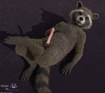 animal_genitalia anthro black_nose brown_body brown_fur claws erection facial_markings feet fur genitals hand_on_chest head_markings leg_cross looking_at_viewer lying male markings mask_(marking) nude on_back open_mouth penis purple_background ring_(marking) ringed_tail simple_background smile solo striped_markings striped_tail stripes tail tail_markings teeth text whiskers white_body white_fur rockyrcoon disney guardians_of_the_galaxy marvel marvel_cinematic_universe rocket_raccoon mammal procyonid raccoon 3d_(artwork) absurd_res blender_(artwork) digital_media_(artwork) english_text hi_res watermark