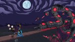 ambiguous_gender armor biped cloud crown damage dramatic_pose drone duo feral fight forest full_moon glowing glowing_eyes headgear laser laser_eyes machine melee_weapon moon night plant red_eyes smoke star sword tree weapon endr404 terraria destroyer human mammal robot worm 16:9 2022 colored line_art sketch widescreen