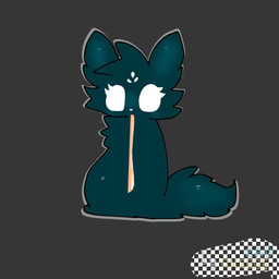 animal_genitalia female feral fur genitals green_body green_fur simple_background solo tail tongue white_eyes cheese_rao rain_world videocult fan_character saint_(rain_world) slugcat