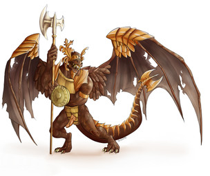 anthro armor biped bodily_fluids brown_body brown_scales brown_skin claws digitigrade erection eyeless genital_fluids genitals halberd holding_object holding_weapon male melee_weapon membrane_(anatomy) membranous_wings muscular muscular_anthro muscular_male penis polearm pose precum rock scales sculpture shield simple_background solo standing statue teeth weapon white_background wings sirboburto dark_souls fromsoftware bell_gargoyle gargoyle 2013