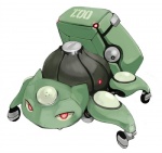 ambiguous_gender feral machine red_eyes simple_background solo white_background einer ghost_in_the_shell nintendo pokemon bulbasaur generation_1_pokemon pokemon_(species) robot tachikoma crossover