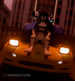 anthro big_breasts black_body black_eyes breasts car city female group medium_breasts nipples small_breasts trio vehicle white_body crimsomdark alberarts_(modeler) nyaasapphire_(modeler) scrag_(modeler) epic_games fortnite mazda mazda_miata mazda_mx-5 aurora_(crimsomdark) iq_(scrag) pack_leader_highwire bear canid canine canis giant_panda humanoid hyenid_(species) mammal wolf 3d_(artwork) blender_(artwork) blender_cycles_(artwork) digital_media_(artwork)