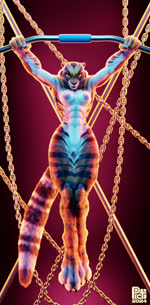 anthro black_stripes breasts breathing chain exercise female fingers fur genitals grunting muscular muscular_anthro muscular_female orange_body orange_fur pecs pecs_with_breasts pull-up_(exercise) pussy red_eyes small_breasts solo stripes tail workout yellow_sclera picti dreamworks kung_fu_panda master_tigress felid mammal pantherine tiger 2024 3d_(artwork) 3d_animation animated digital_media_(artwork) huge_filesize long_playtime sound voice_acted webm