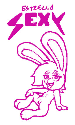 estrella_sexy female nude young young_female cake_(artist) lagomorph leporid mammal rabbit digital_media_(artwork) low_res oekaki pawprint.ing_(artwork)