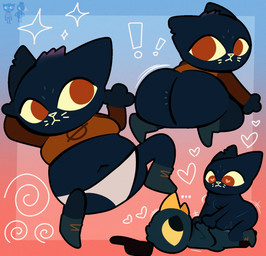 accurate anthro belly blue_body bodily_fluids boots butt butt_jiggle clothing cowgirl_position drooling duo dyed_fur eyeliner female footwear from_front_position gradient_background green_boots green_clothing green_footwear green_shoes hat headgear headwear heart_eyes heart_symbol highlights_(coloring) jiggling makeup male male/female on_bottom on_top orange_clothing orange_shirt orange_topwear panties pink_background presenting presenting_hindquarters red_eyes red_sleeves saliva sex shirt shoes simple_background solo thrust_lines topwear underwear salamikii night_in_the_woods germ_warfare_(nitw) mae_borowski avian bird domestic_cat felid feline felis mammal absurd_res hi_res