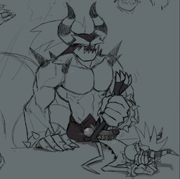 anthro big_hands big_penis blush blush_lines bodily_fluids bracelet claws collar crooked_tail duo eyebrows genitals hair horn jewelry knot knotted_penis legs_in_air legs_together legs_up long_tail male male/male mohawk muscular muscular_male penis ponytail sex sharp_teeth size_difference skinny_male spiked_bracelet spiked_collar spikes spikes_(anatomy) striped_horn stripes sweat tail teeth thick_eyebrows thigh_sex spiceskeleton asian_mythology east_asian_mythology japanese_mythology mythology sega sonic_the_hedgehog_(series) the_deadly_six zavok zazz demon horned_humanoid humanoid oni yokai zeti zeti_(species) hi_res