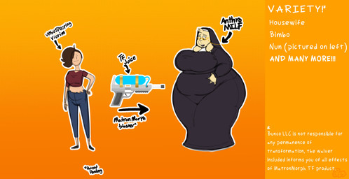 after_transformation anthro belly big_belly big_breasts big_butt black_lips bottomwear breasts brown_hair butt clothed clothing duo eyewear female floppy_ears footwear fur glasses glasses_chain hair hand_on_belly holding_stomach huge_breasts huge_butt implied_transformation lips lipstick looking_down makeup mature_anthro mature_female midriff nun nun_outfit obese obese_female orange_background outline overweight overweight_anthro overweight_female pants shirt shoes simple_background solo species_transformation standing text thick_bottom_lip thick_thighs topwear toy toy_gun transformation water_gun wearing_glasses white_body white_fur white_outline wide_hips unicorngore undertale_(series) toriel boss_monster_(undertale) bovid caprine goat human mammal 2023 absurd_res digital_media_(artwork) hi_res signature