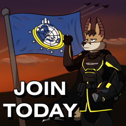 aircraft anthro armor bat_ears blue_eyes cape clothing flag formation_flying gesture headgear helldiver_corps helmet male propaganda salute science_fiction seaf solo text vehicle metal_fox117 helldivers helldiver bat canid canine fox hybrid mammal 1:1 english_text hi_res nonbinary_(lore)
