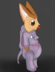 animal_costume anthro clean_diaper clothed clothing costume diaper diaper_under_clothing elephant_costume grey_background male object_in_mouth pacifier pacifier_in_mouth simple_background solo wearing_diaper yourfur disney zootopia finnick_(zootopia) canid canine fennec_fox fox mammal true_fox hi_res