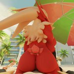 1:1 2023 3d_(artwork) absurd_res anthro beach big_breasts biped blaze_(agitype01) blaze_(chocoscorner) blaziken bodily_fluids breasts butt cum cum_in_ass cum_inside digital_media_(artwork) duo erection female female_on_top first_person_view generation_3_pokemon genital_fluids genitals hair hi_res hot_dogging human human_pov interspecies larger_anthro larger_female looking_at_viewer looking_back male male/female male_pov mammal naughty_face nintendo on_top palm_tree penis plant pokemon pokemon_(species) pokephilia red_body seaside sex shimshimakaze size_difference smaller_human smaller_male smile sweat tail thick_thighs tree umbrella