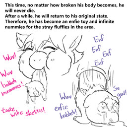 abuse ambiguous_gender anal anal_penetration blush blush_lines bodily_fluids cannibalism child_abuse color_coded_text crying duo eye_gouge eyes_closed female female_feral feral forced genitals gore hard_vore mouth_hold nightmare_fuel pain painful_penetration penetration penile penile_penetration penis rape sex size_difference smile snot suffering tears text torture vein veiny_penis vore young young_ambiguous young_feral young_raped yellowcottoncandy030 fluffy_pony fluffy_pony_(species) mammal 1:1 2025 broken_language comic digital_drawing_(artwork) digital_media_(artwork) english_text hi_res