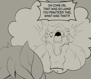 annoyed anthro clothed clothed_anthro clothed_female clothing crop_top dialogue fangs female fully_clothed fully_clothed_anthro fully_clothed_female internal_screaming pigtails sharp_teeth shirt solo speech_bubble teeth text thought thought_bubble thoughts topwear twintails_(hairstyle) yelling muhny chloe_(muhny) domestic_cat felid feline felis mammal english_text sketch