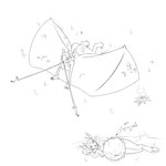 after_vore anthro belly big_belly breasts butt digestion female female_pred group lying nipples oral_vore outside overweight simple_background tent vore white_background frakass faun 1:1 2020 hi_res monochrome