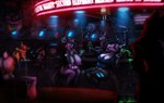 anthro bar breast_expansion breasts cyberpunk expansion female group male multi_breast tail garr_(artist) mythology avian bird canid canine canis corvid corvus_(genus) domestic_dog dragon herding_dog hybrid mammal mouse murid murine mythological_creature mythological_scalie oscine passerine pastoral_dog raven rodent scalie welsh_corgi wolfdog