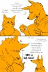 2:3 anthro canid canine canis comic dialogue duo english_text fur hard_translated hi_res kemono male mammal muscular rolf text third-party_edit translated translation_edit wolf yakantuzura zinovy