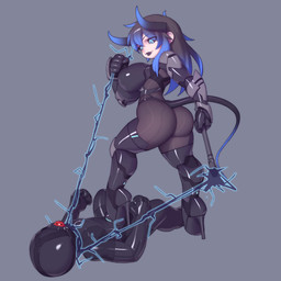 2_horns ball_gag bdsm big_breasts black_bodysuit black_clothing black_hair black_latex black_legwear black_lipstick black_sclera black_skinsuit black_thigh_boots black_thigh_highs blue_eyes blue_highlights bodysuit boots bound breasts chibi clothing duo energy_weapon female footwear gag gagged gimp gimp_mask gimp_suit hair high_heeled_boots high_heels highlights_(coloring) horn latex latex_bodysuit latex_clothing latex_skinsuit legwear lipstick makeup male mask multicolored_hair multicolored_horn red_ball_gag shoes skinsuit tail thigh_boots thigh_highs tight_clothing two_tone_hair two_tone_horn kruth666 mythology squel animal_humanoid dragon dragon_humanoid human humanoid mammal mythological_creature mythological_scalie scalie 1:1 2025 hi_res
