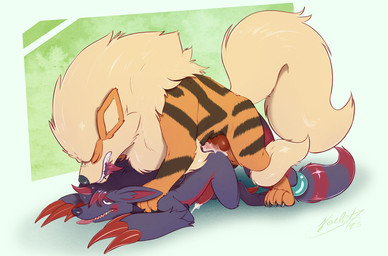 all_fours anal_orgasm anthro anthro_on_feral anthro_penetrated bestiality bodily_fluids claws cum cum_on_penis dominant dominant_feral dominant_male duo ejaculation erection eyes_closed feral feral_on_top feral_penetrating feral_penetrating_anthro from_behind_position fur genital_fluids genitals hands-free knot larger_feral larger_male male male/male male_anthro male_feral male_on_anthro male_on_bottom male_on_feral male_on_top male_penetrated male_penetrating male_penetrating_anthro male_penetrating_male on_bottom on_top orange_body orange_ears orange_fur orgasm penetration penis rear_admiral_position red_claws red_knot red_penis sex size_difference smaller_anthro smaller_male submissive submissive_anthro submissive_male teeth poulet-7 nintendo pokemon arcanine generation_1_pokemon generation_5_pokemon pokemon_(species) zoroark 2025 hi_res