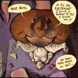 anthro arm_hair belly belly_hair big_belly big_tail bird's-eye_view bodily_fluids body_hair box brown_body brown_fur brown_hair chest_hair container cum cum_in_ass cum_inside cumshot dialogue dominant dominant_male duo ejaculation facial_piercing feet fur genital_fluids hair hairless_tail hairy heart_symbol high-angle_view larger_dom male male/male nipple_piercing nipples nose_piercing nose_ring obese overweight overweight_bottom overweight_dom overweight_male overweight_top piercing piledriver_position pizza_box questionable_consent ring_piercing sex size_difference speech_bubble stealthing tail text thick_tail unwanted_cum_inside whiskers dramamine nacho_(lewdrat) felid mammal murid murine pantherine rat rodent tiger absurd_res english_text hi_res