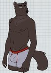 anthro biped black_claws black_eyebrows black_nose body_hair boxers_(clothing) boxers_only brown_body brown_eyes brown_fur bulge checkered checkered_background claws clothed clothing eyebrows fur happy_trail looking_aside male male_anthro navel nipples partially_clothed partially_clothed_male pattern_background pink_nipples simple_background slim solo standing topless underwear underwear_only white_background white_sclera unsafescapewolf echo_(series) echo_project the_smoke_room chang_(the_smoke_room) domestic_ferret gulonine mammal marten mustelid musteline sable_(marten) true_musteline weasel 2024 digital_drawing_(artwork) digital_media_(artwork) hi_res portrait three-quarter_portrait