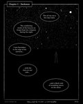black_background border dialogue flooding horizon lighthouse sea silhouette simple_background speech_bubble star water zero_pictured sharkinthepark 2025 absurd_res black_and_white comic hi_res monochrome
