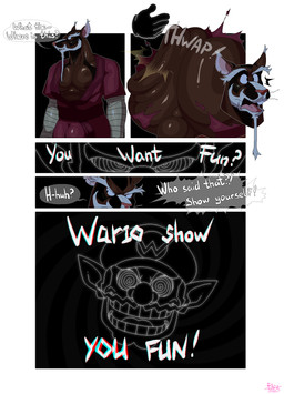 anthro apparition balls big_butt black_background butt butt_slap clothing dialogue duo every_copy_of_mario_64_is_personalized facial_hair genitals hat hat_only headgear headgear_only headwear headwear_only huge_butt hypnotic_eyes hypnotic_visor male mature_male mostly_nude muscular muscular_male mustache pecs simple_background slap spanking speech_bubble spinning_background spiral spiral_eyes tearing_clothing teeth text torn_clothing warrior yelling bobthetanuki mario_bros nintendo teenage_mutant_ninja_turtles teenage_mutant_ninja_turtles_(2012) master_splinter wario human mammal murid murine rat rodent chromatic_aberration comic english_text hi_res