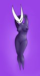 anthro breasts female fingers horn medium_breasts purple_background purple_body simple_background solo thick_thighs morfkey hollow_knight team_cherry hornet_(hollow_knight) absurd_res hi_res