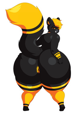 anthro anus big_butt big_ears butt butt_focus butt_grab collar flirting flirting_with_viewer fluffy fluffy_tail grope hand_on_butt huge_butt inviting looking_at_viewer looking_back male markings mostly_nude overweight presenting presenting_anus presenting_hindquarters simple_background solo spreading striped_markings stripes tail thick_thighs white_background wide_hips cytrusawa mythology jyri_(mikimeowl) avian bird gryphon meowl mythological_avian mythological_creature owl absurd_res hi_res