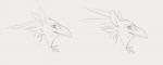 anthro beak practice simple_background solo white_background wetchop mythology avian bird felid gryphon mammal mythological_avian mythological_creature sketch