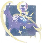 ambiguous_gender constellation cosmic_body cosmic_wings duo eyes_closed feral size_difference space white_body wings yura_inaho nintendo pokemon generation_3_pokemon generation_7_pokemon humanoid jirachi legendary_pokemon lunala pokemon_(species) 2019