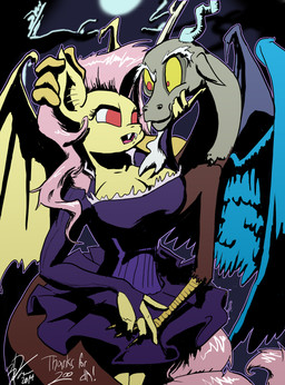 2014 anthro anthrofied antlers bat_pony bat_wing cleavage clothed clothing discord_(mlp) draconequus dress duo elbow_gloves equine fangs female flutterbat_(mlp) fluttershy_(mlp) friendship_is_magic gloves hair horn male mammal messy_hair moon my_little_pony night pegasus pink_hair red_eyes threewontoo vampire wings
Rating: Safe
Score: 7
User: 2DUK
Date: January 15, 2015 2014 anthro anthrofied antlers bat_pony bat_wing cleavage clothed clothing discord_(mlp) draconequus dress duo elbow_gloves equine fangs female flutterbat_(mlp) fluttershy_(mlp) friendship_is_magic gloves hair horn male mammal messy_hair moon my_little_pony night pegasus pink_hair red_eyes threewontoo vampire wings
Rating: Safe
Score: 7
User: 2DUK
Date: January 15, 2015