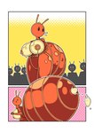 big_breasts bodily_fluids breasts crown egg female group headgear huge_breasts milk oviposition pregnant pregnant_female public_oviposition queen royalty sweat gunbangjindog arthropod insect absurd_res hi_res