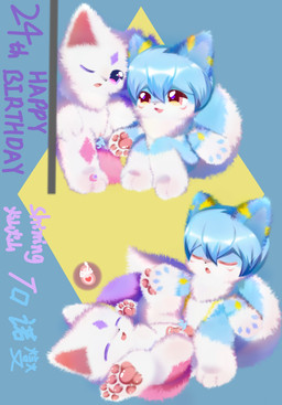 anthro blue_body blue_fur bodily_fluids claws cum cum_in_vagina cum_inside duo ejaculation female fur genital_fluids genitals intersex intersex/female intersex/intersex intersex/male male male/female multicolored_body multicolored_fur penetration penis pregnant purple_body purple_fur raised_leg sex_toy spread_legs spreading vaginal vulva white_body white_fur young shiningcanc canid canine canis domestic_cat domestic_dog felid feline felis mammal hi_res