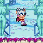 anthro big_breasts boots bouncing_breasts breasts clothed clothing detailed_background exercise expressionless eyelashes eyeshadow female footwear fur genitals gloves handwear makeup membrane_(anatomy) membranous_wings mostly_nude nipples outside plant pussy sculpture shoes snow solo statue tree white_body white_fur wings workout phoofyman classic_sonic_(universe) sega sonic_the_hedgehog_(series) rouge_the_bat bat mammal 1:1 animated digital_media_(artwork) loop low_res pixel_(artwork) pixel_animation seamless_loop short_playtime