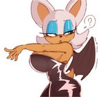 anthro big_breasts big_butt breasts butt clothed clothing female fur solo lewnoli sega sonic_the_hedgehog_(series) rouge_the_bat bat mammal tagme