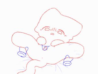 ambiguous_gender anthro anus bed chibi cunnilingus disembodied_hand disembodied_tongue disgust facial_tuft female female/ambiguous furniture genitals leg_grab lying lying_on_bed on_back on_bed oral scared sex solo spread_legs spread_vulva spreading tail tongue tongue_out tuft vaginal vulva wide_eyed young young_anthro young_female hayang_(ha_yan9) ambiguous_species domestic_cat felid feline felis mammal 4:3 animated loop sketch