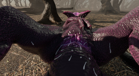 after_sex animal_genitalia blender(artwork) bodily_fluids claws cloaca cum cum_in_cloaca cum_inside cum_on_body cum_overflow female feral genital_fluids genitals relaxing saliva teratophilia xenophilia type-2chimera monster reptile scalie skeelnok 3d_(artwork) digital_media_(artwork) hi_res