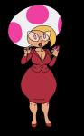 blonde_hair breasts cellphone cleavage clothed clothing electronics eyewear female footwear glasses hair high_heels lips lipstick makeup not_furry phone pink_eyes red_lips shoes simple_background solo wide_hips unknown_artist mario_bros nintendo paper_mario jolene_(paper_mario) humanoid toad_(mario) 5:8 alpha_channel grandfathered_content hi_res