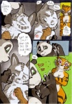 anthro bear better_late_than_never bodily_fluids breasts clothing comic crossed_arms cum cum_on_face cum_on_hand cum_string daigaijin dialogue dreamworks ellipsis english_text eyes_closed felid female genital_fluids giant_panda gloves green_eyes group handwear kung_fu_panda leopard male mammal master_po_ping master_tigress nipples nude one_eye_closed pantherine red_eyes snow_leopard song_(kung_fu_panda) text tiger